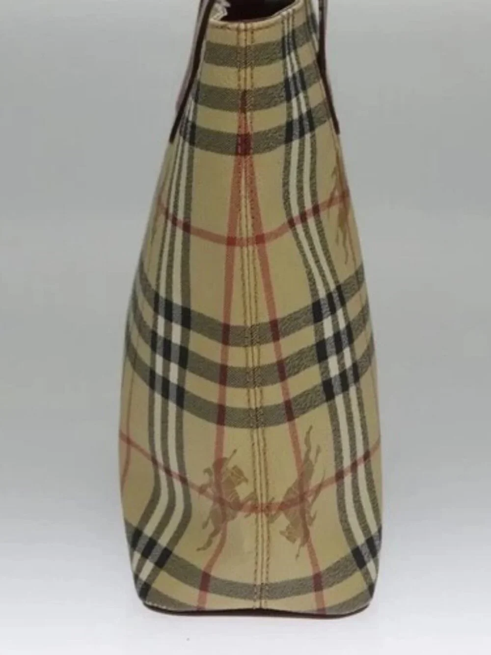 BURBERRY Nova Check Tote Bag PVC Beige Auth - Picture 4 of 16